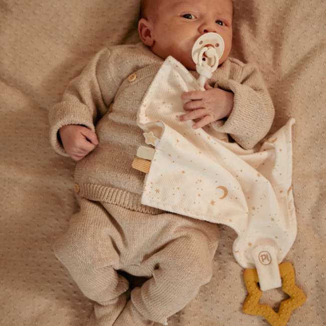Little Dutch Little Dutch Knuffeldoekje met Bijtring - Newborn Naturals