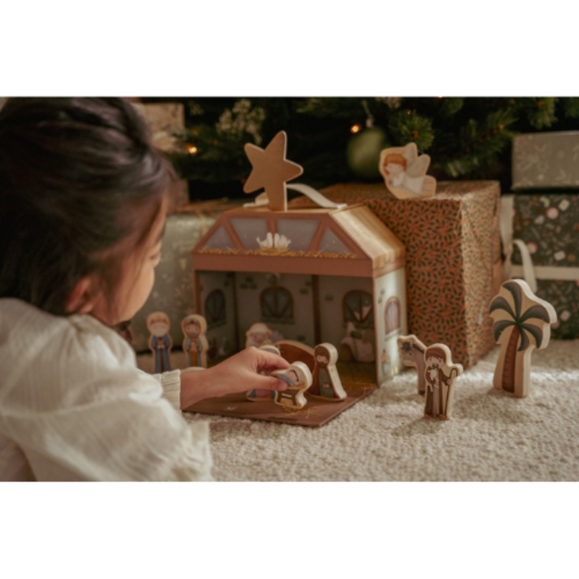 Little Dutch Little Dutch – Kerststal speelkoffer, FSC