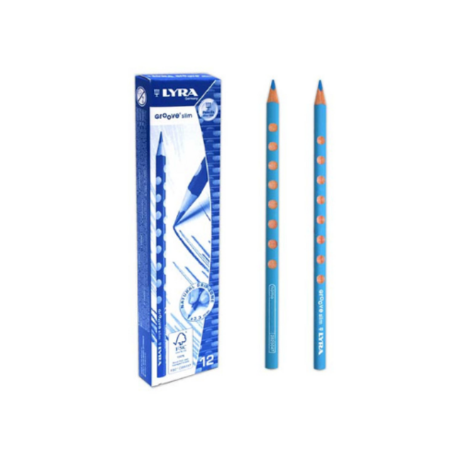 Lyra GROOVE slim potlood lichtblauw