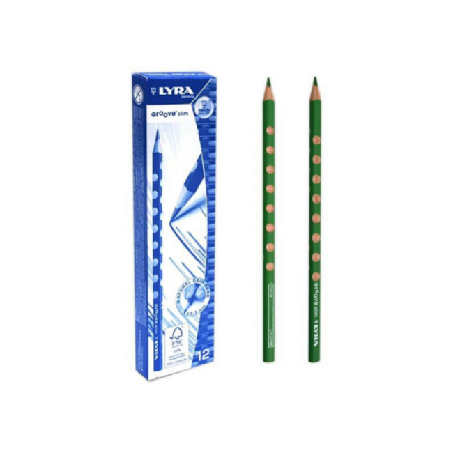 Lyra GROOVE slim potlood mosgroen