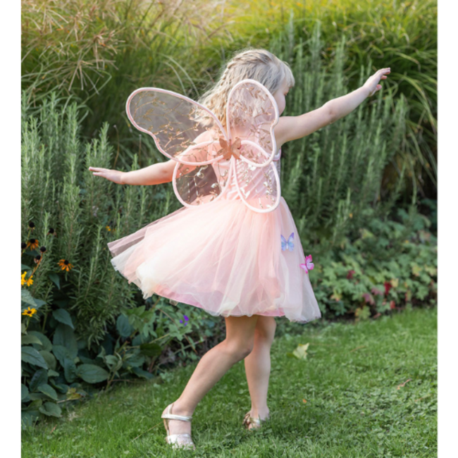 Great Pretenders Vlinderjurk, perzikkleurig, maat US 3-4
