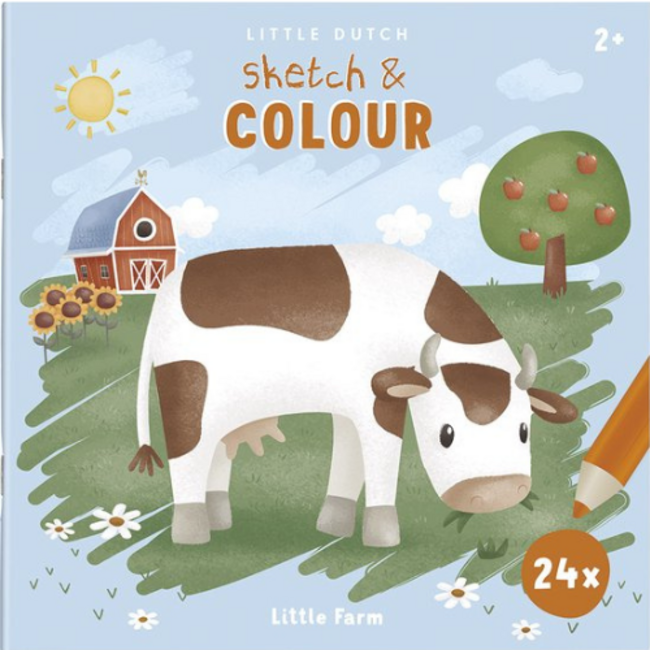 Little Dutch Kleuboek, Little Dutch - Little Farm Sketch & colour