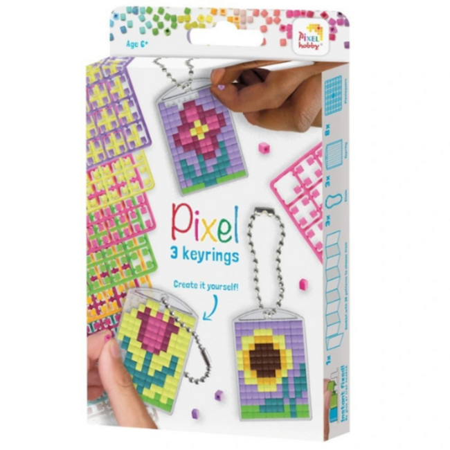 Medaillon Set Bloemen 3 stuks