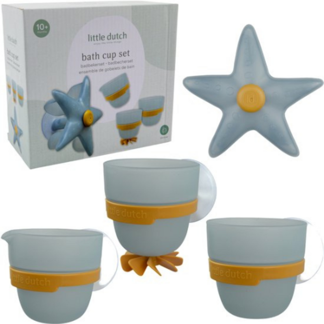 Little Dutch Little Dutch Badwand bekers zeester