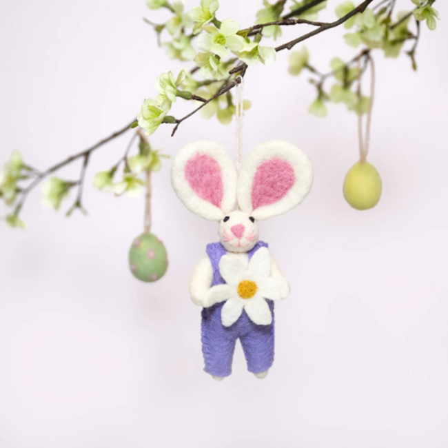 Sjaal met Verhaal Vilten Hanger - Haasje met Margriet