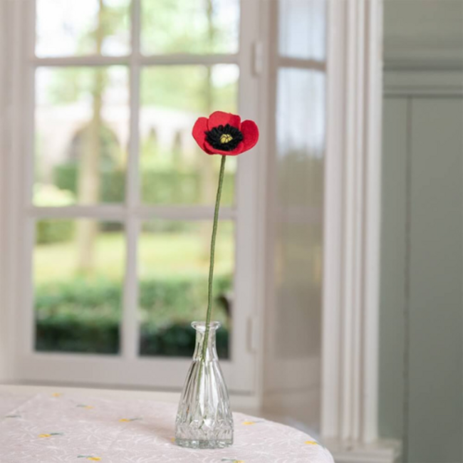 Sjaal met Verhaal Vilten Bloemen - Klaproos