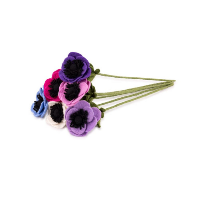 Sjaal met Verhaal Vilten Bloemen - Anemoon