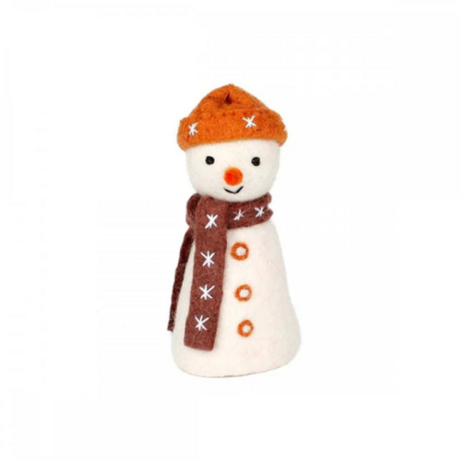 Sjaal met Verhaal Kerst: Sneeuwpopjes Multicolor