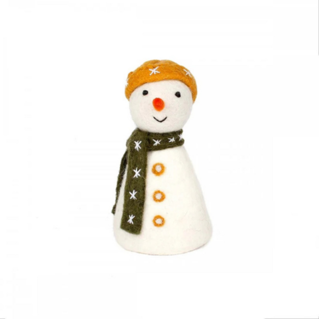 Sjaal met Verhaal Kerst: Sneeuwpopjes Multicolor