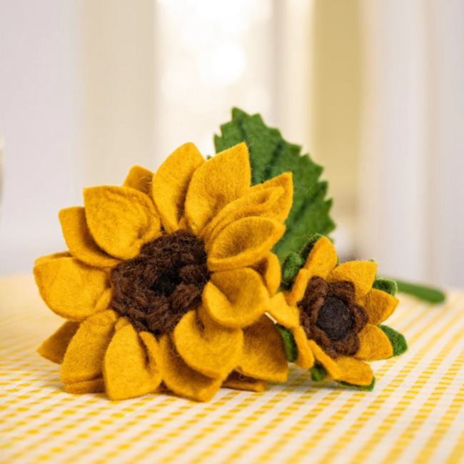 Sjaal met Verhaal Zonnebloem