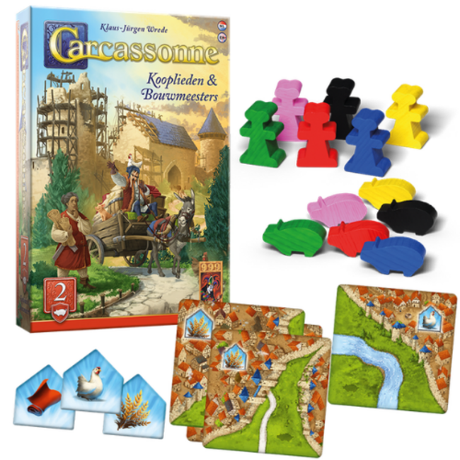999 Games Bordspellen, Carcassonne: Kooplieden & Bouwmeesters Uitbreiding 2