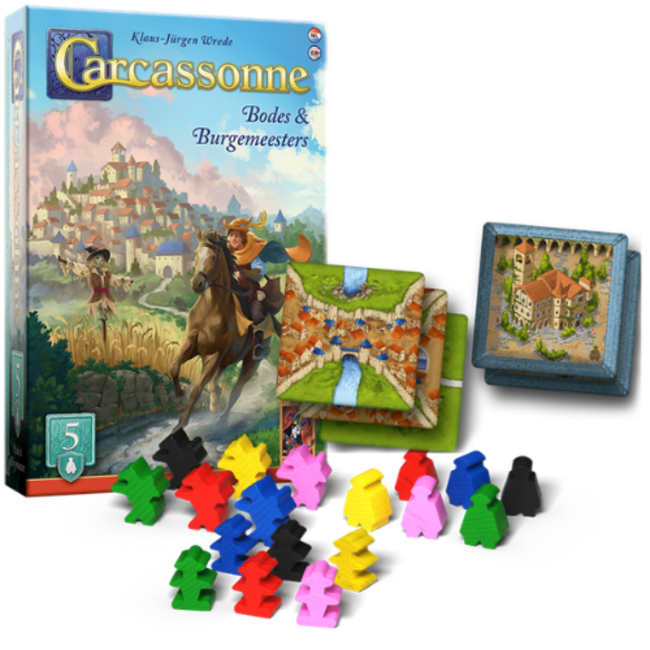 999 Games Bordspellen, Carcassonne: Bodes & Burgemeesters Uitbreiding 5