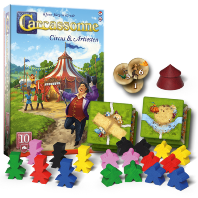 999 Games Bordspellen, Carcassonne: Circus & Artiesten Uitbreiding 10