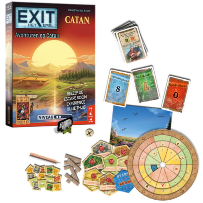 999 Games Escape spellen, EXIT - Avonturen op Catan - Breinbreker