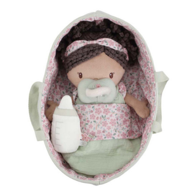 Little Dutch Little Dutch Babypop in mandje Evi GRS