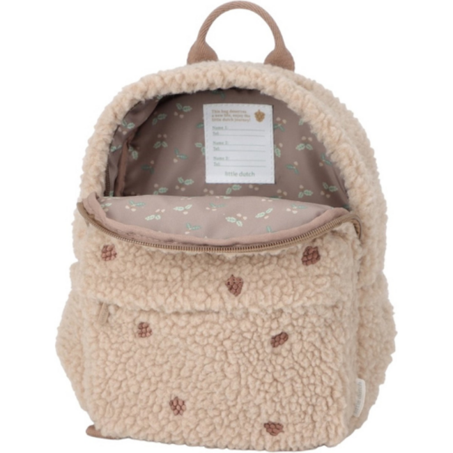 Little Dutch Little Dutch Forest Friends Teddy Rugzakje Taupe