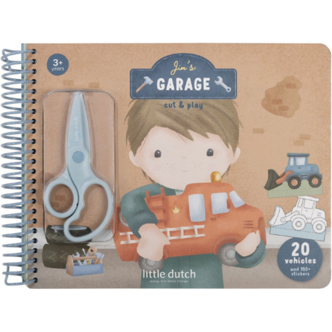 Little Dutch Knutselen, Jim's garage knip & boek boek