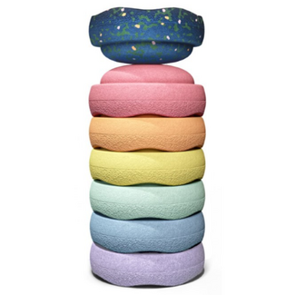 Stapelstein Mini Rainbow Water Lily set pastel