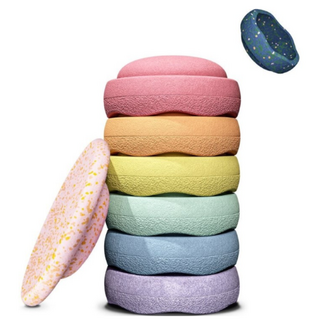 Stapelstein Rainbow set Water Lily pastel