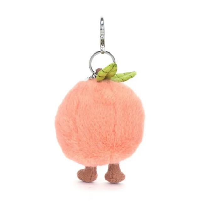 Jellycat Amuseables Peach Bag Charm (perzik sleutelhanger)