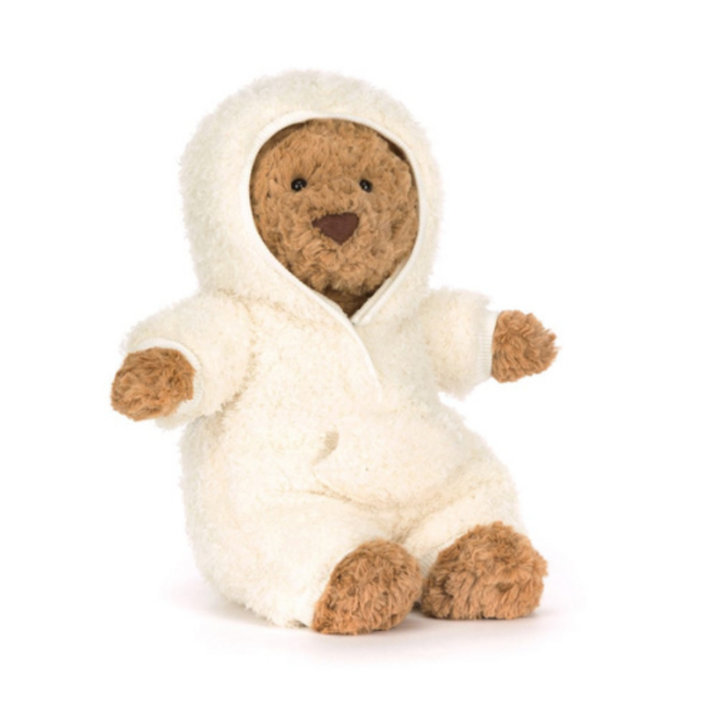 Jellycat Jellycat, Bartholomew Bear All-in-one Outfit (beer met badjas)