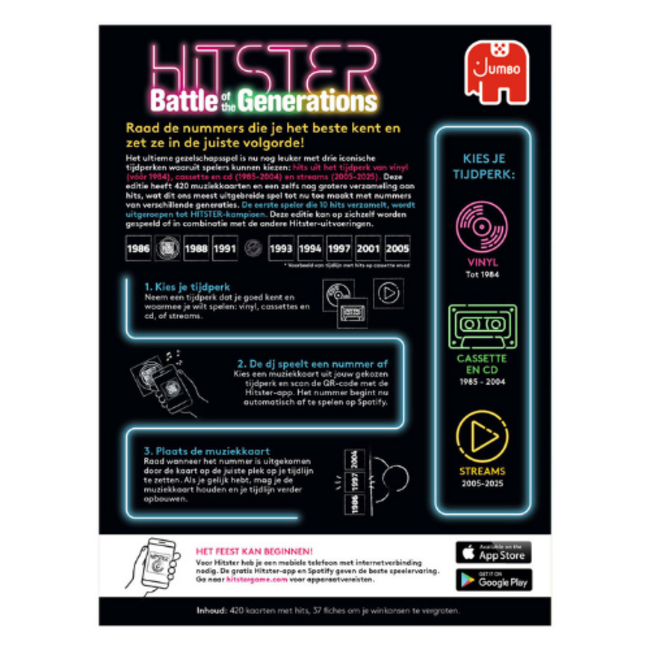 Jumbo Partyspellen, Hitster Battle Of The Generations