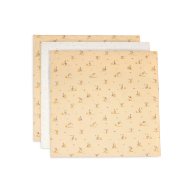 Jollein Hydrofiele Doek Small 70x70cm Kangaroots (3pack)