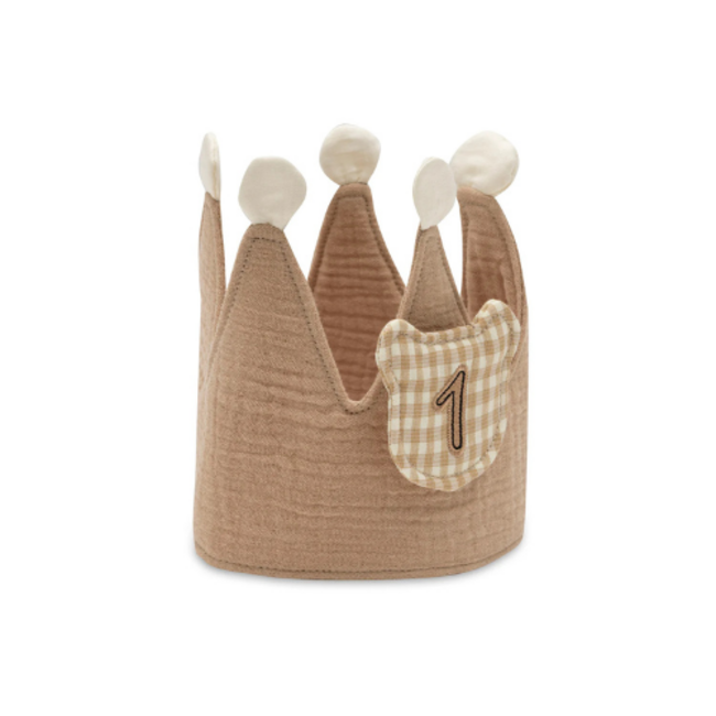 Jollein Verjaardagskroon met cijfers Teddy Bear