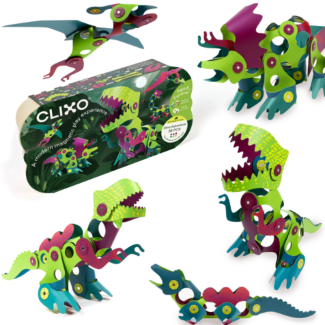 Clixo Magneetspeelgoed - Dino series