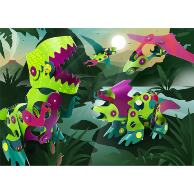 Clixo Magneetspeelgoed - Dino series
