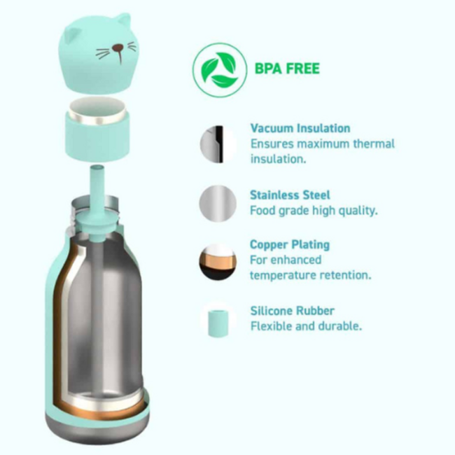 Asobu Drinkfles zeehond  (Bestie Animal Bottle Seal)