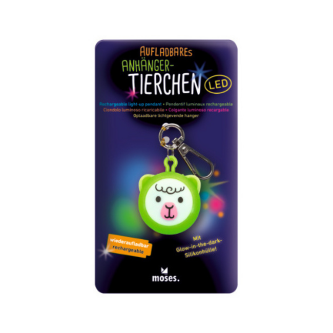 Sleutelhanger LED oplaadbaar dieren