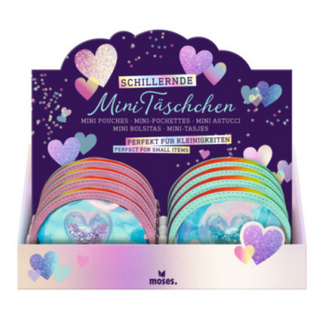 Mini portemonnee glitter 2 assorti