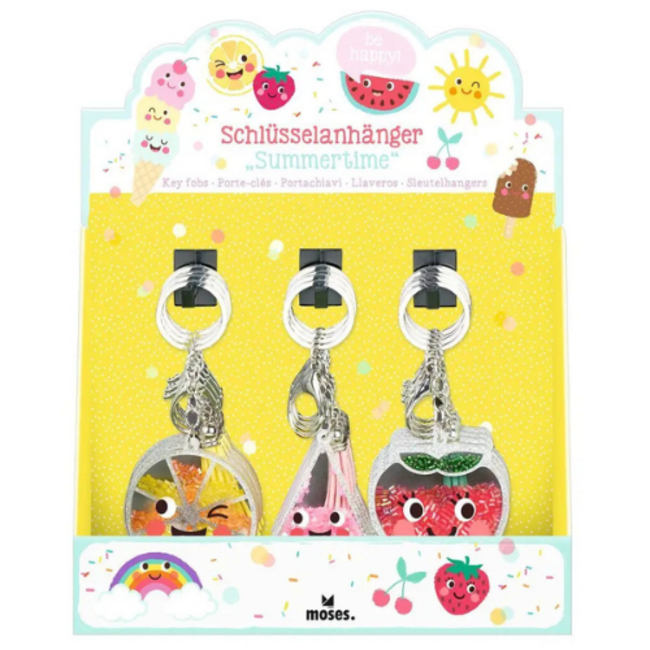 Be happy sleutelhanger summertime