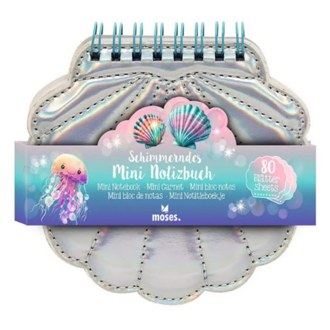 Mini notitieboek schelp