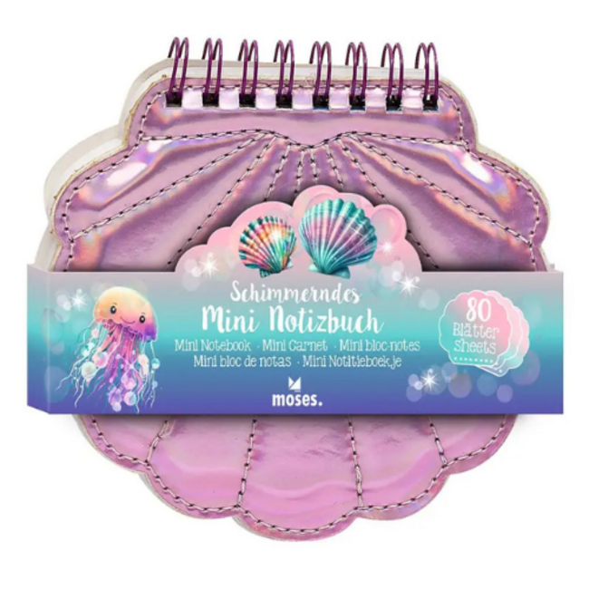 Mini notitieboek schelp
