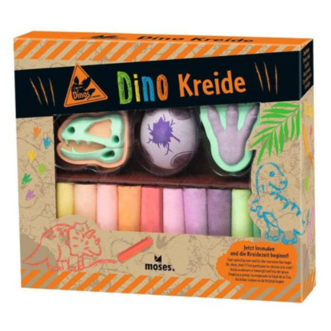 Buitenspeelgoed: Dino stoepkrijt set 27 delig