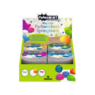 PhänoMINT van kleur veranderende stuiterklei 4 assorti