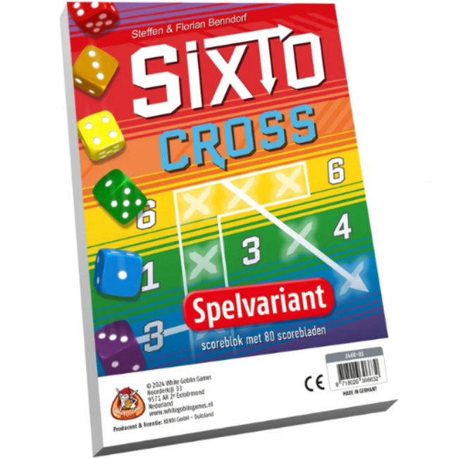 White Goblin Games Dobbelspellen, Scoreblok Sixto Cross