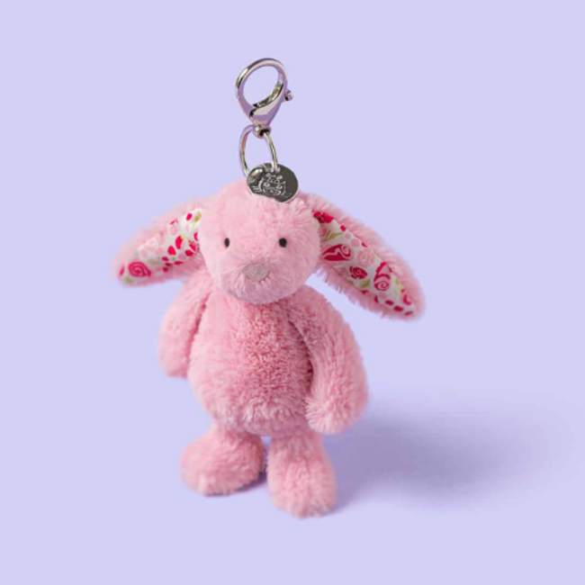 Jellycat Jellycat, Blushkin Blossom Bunny Bag Charm (sleutelhanger konijn)