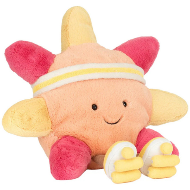 Jellycat Jellycat knuffels, Amuseables Sun 'Roller Skates (knuffel zon met rolschaatsen)