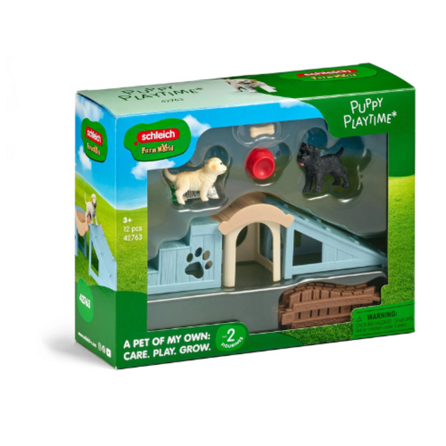 Schleich Farm World - Het Avontuur Roept Voor De Puppy’S