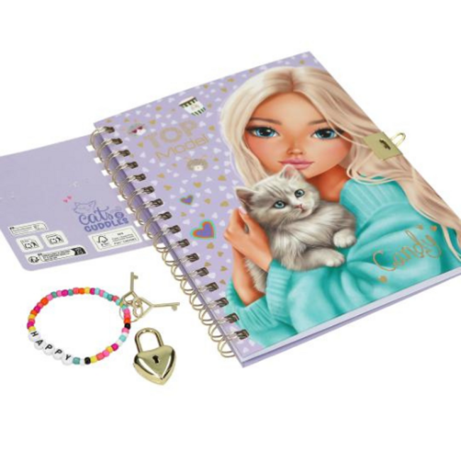 TOPModel Topmodel, Dagboek met slot en armband