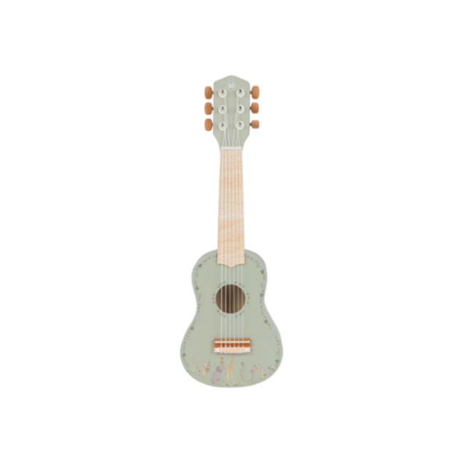 Little Dutch Houten gitaar - Groen - Safari Friends