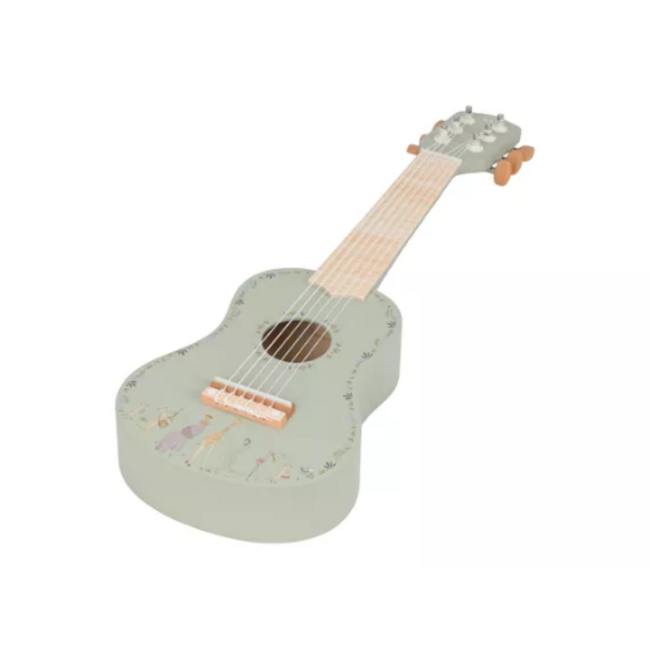 Little Dutch Houten gitaar - Groen - Safari Friends