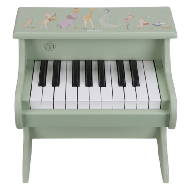 Little Dutch Houten Piano Groen - Safari Friends