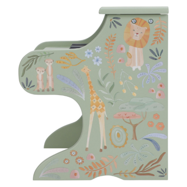 Little Dutch Houten Piano Groen - Safari Friends