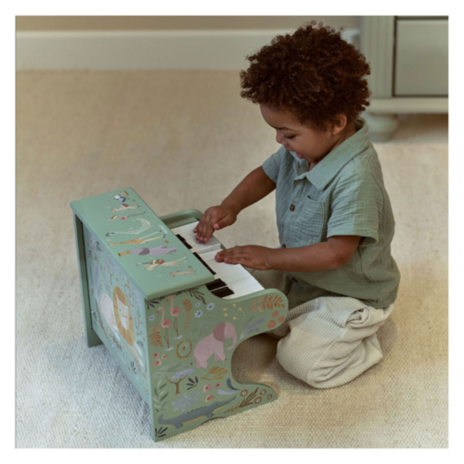 Little Dutch Houten Piano Groen - Safari Friends