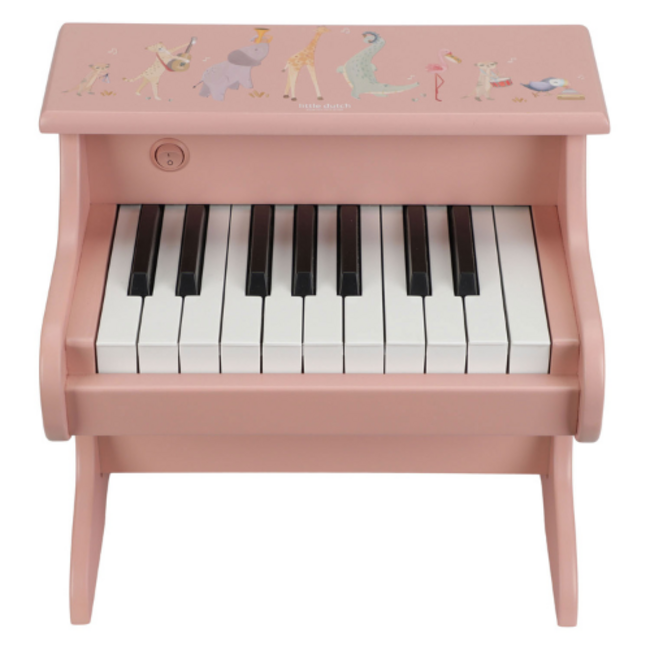 Little Dutch Houten Piano Roze - Safari Friends
