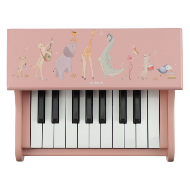 Little Dutch Houten Piano Roze - Safari Friends